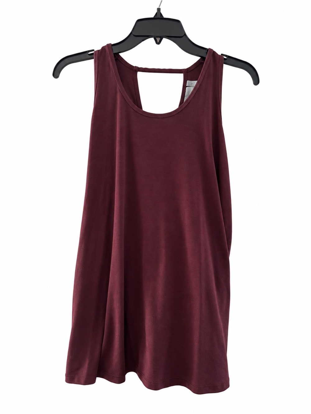 Athleta Essence Tie Back Tank Burgundy Size L Open Back